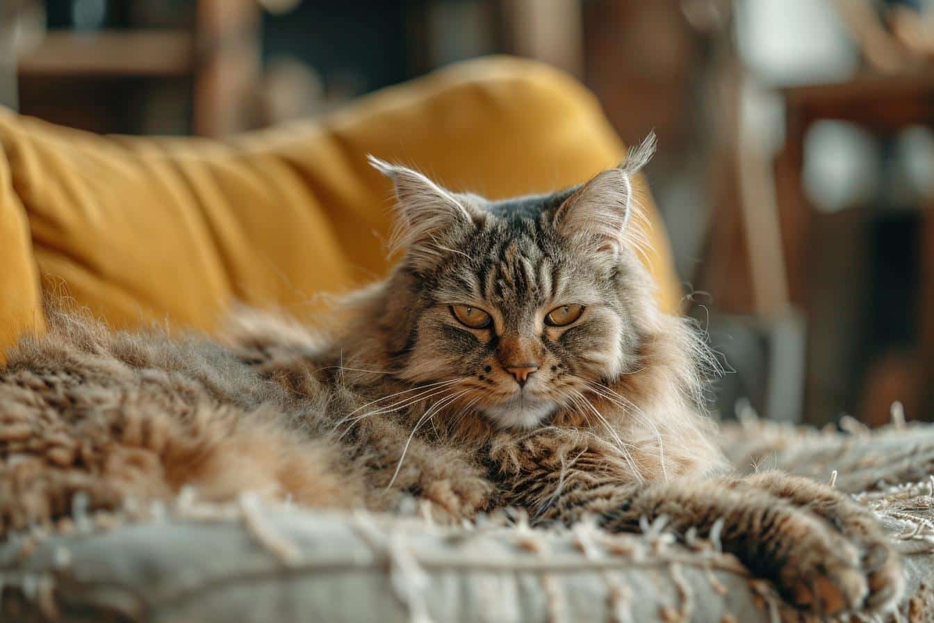 Mon chat s'arrache les poils : causes et solutions