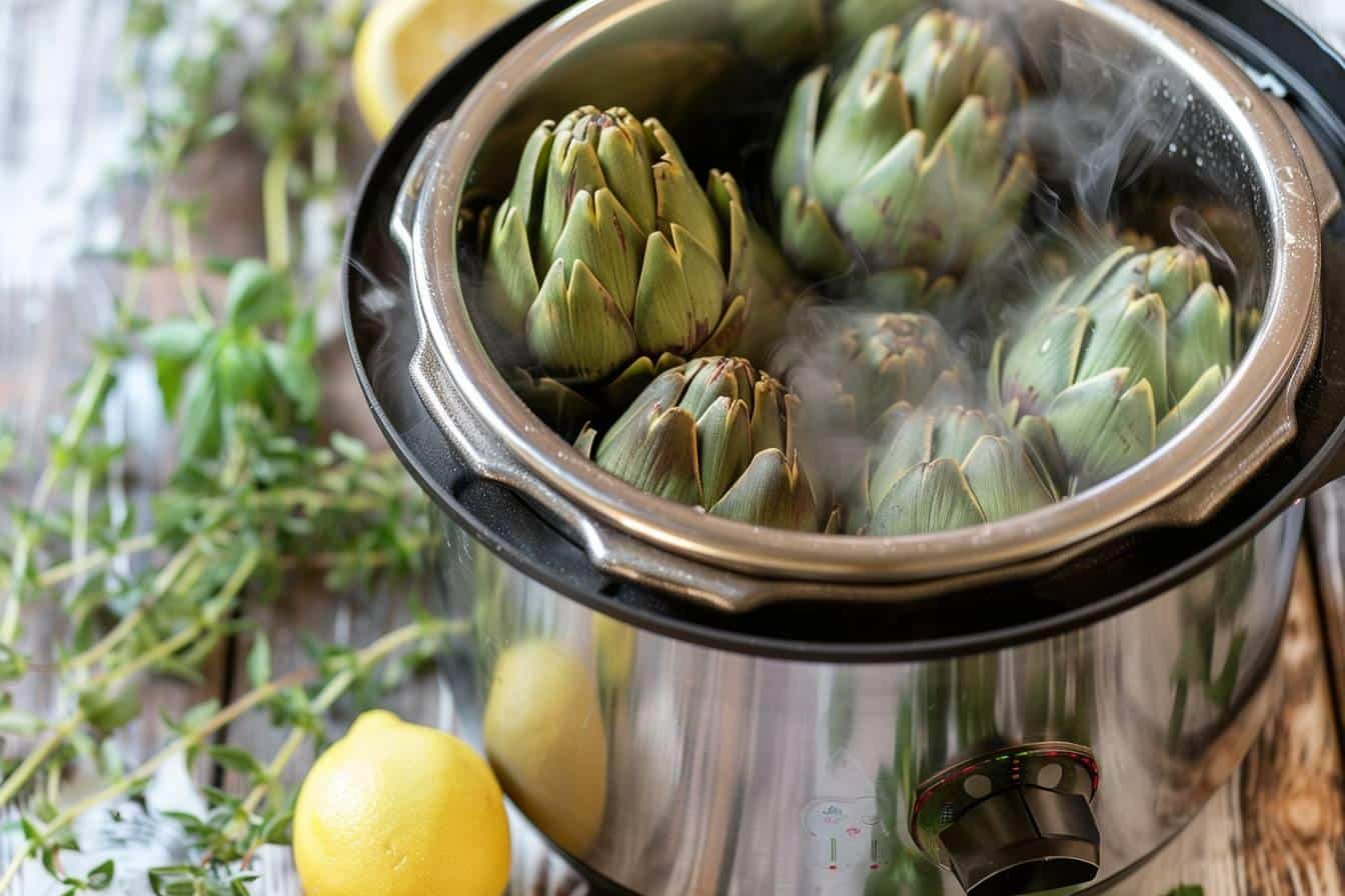 Artichauts à la cocotte-minute : temps de cuisson recommandé et astuces